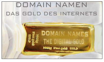 Domain Namen Das Gold des Internets. Preise fŸr Domainnamen. Liste. Domain Names Digital Gold