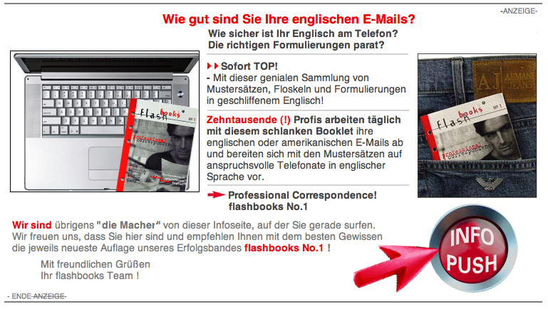 flashbooks E-Mail English Professional Correspondence No.1