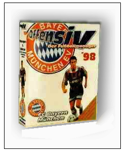 Offensiv - Ein Fussball-Computerspiel von Ultimasoft. Erstes Business Ende der 90er von den spŠteren Sedo GrŸndern.